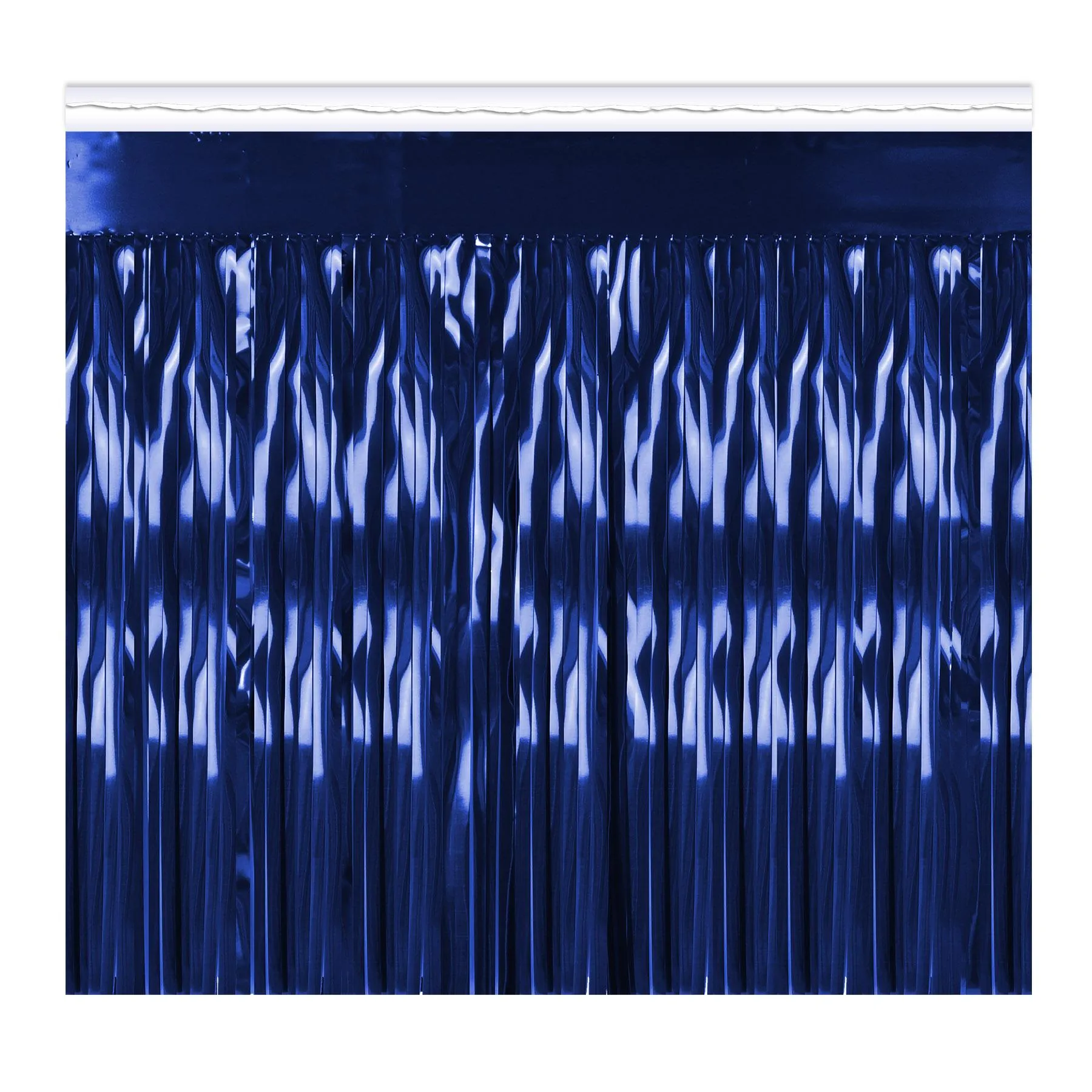 2-Ply Party Metallic Fringe Drape - blue