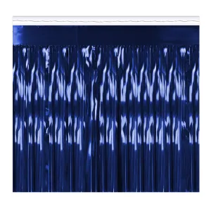2-Ply Party Metallic Fringe Drape - blue