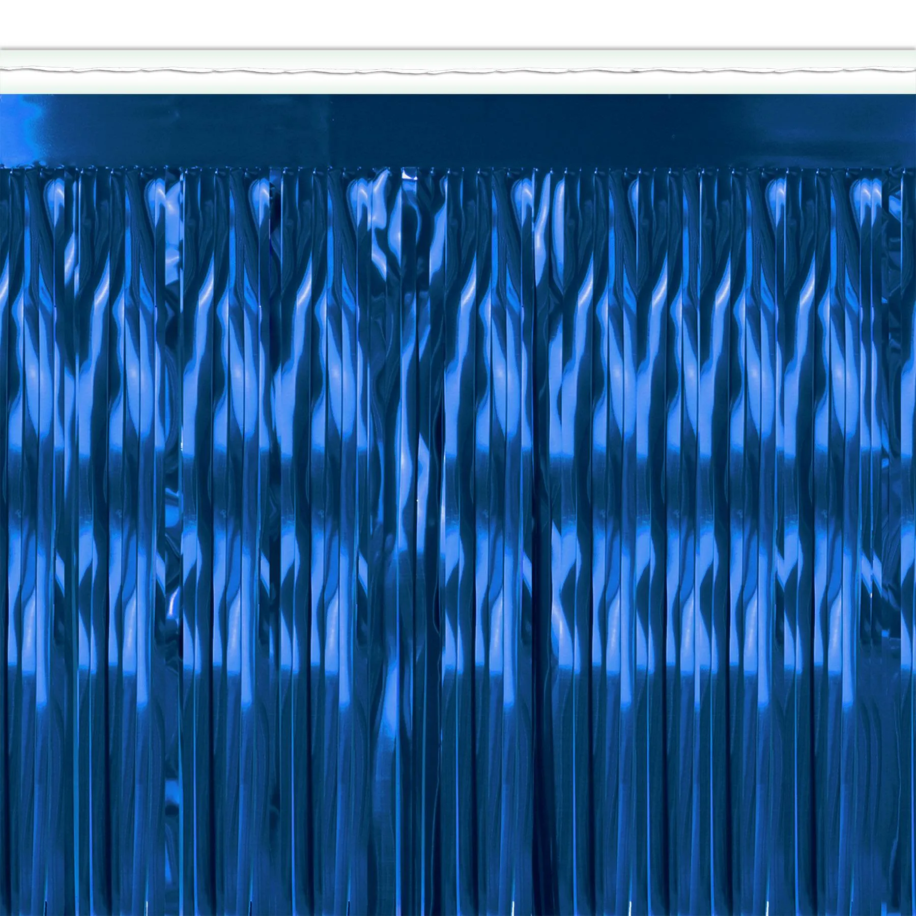 2-Ply Party Metallic Fringe Drape - blue