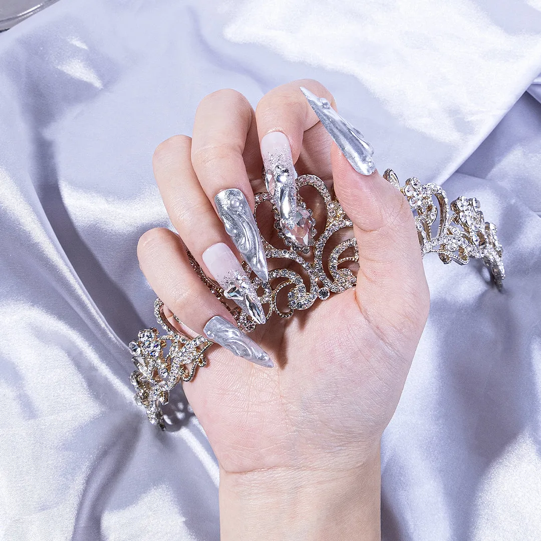 4-Pack Multi-Shape Nail Rhinestones