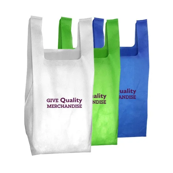 40GSM Non-Woven Everyday Grocery Shopping Tote Bag (12” W x 22.5” H) (Q37165)