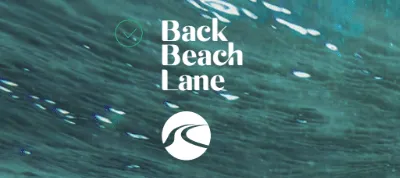 Back Beach Lane Premium Beach Umbrella - St Andrews White