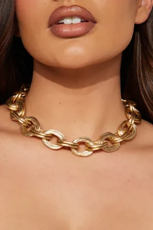 Back On The Chain Game Necklace - Gold
