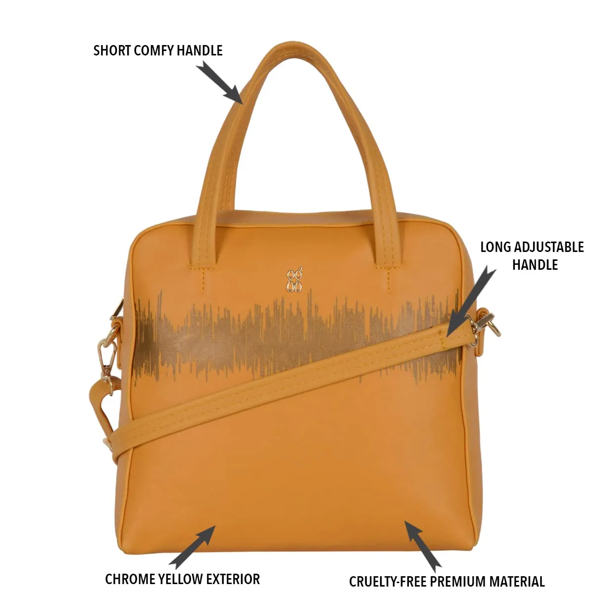 Baggit Women's Hand-Held Bag (Yellow)