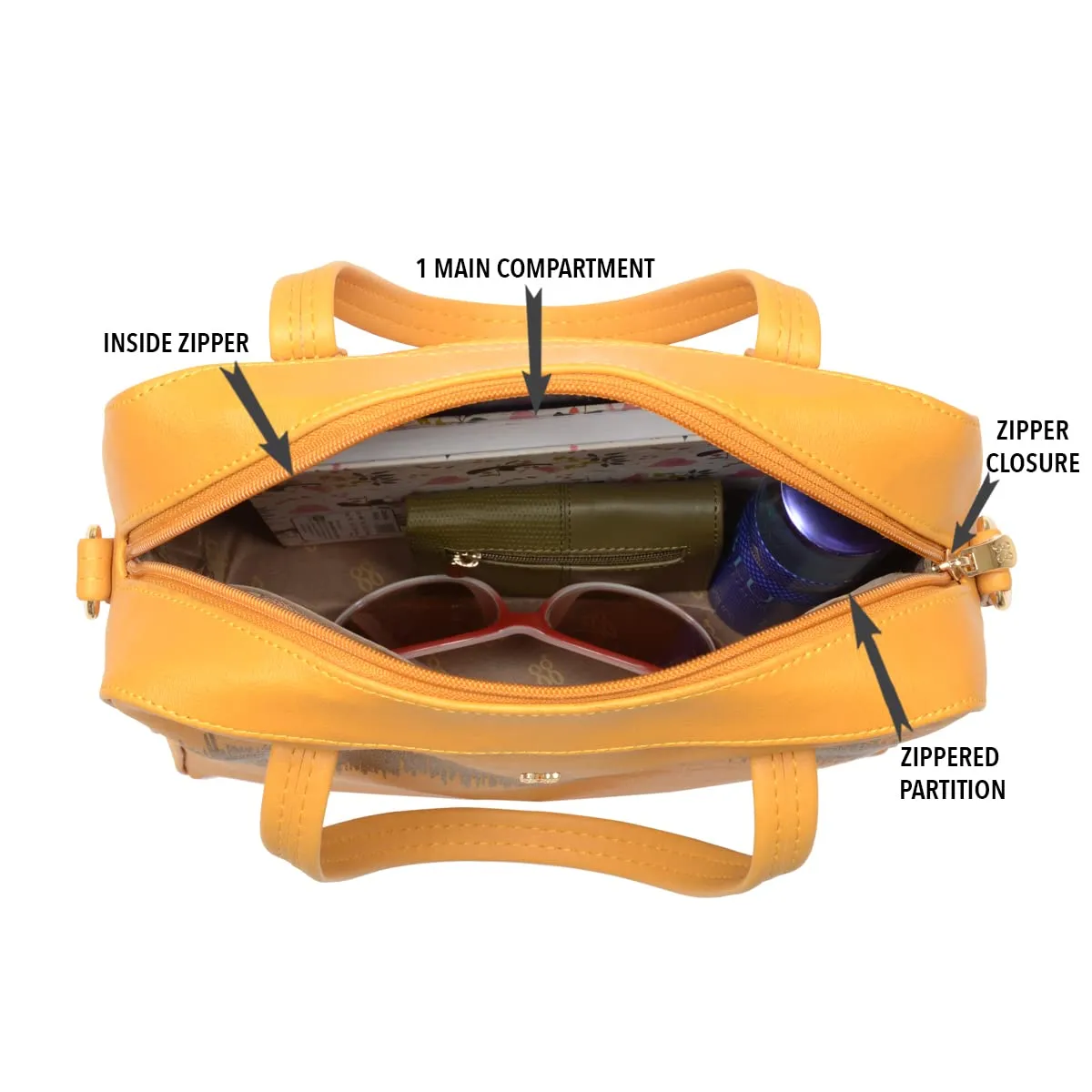 Baggit Women's Hand-Held Bag (Yellow)