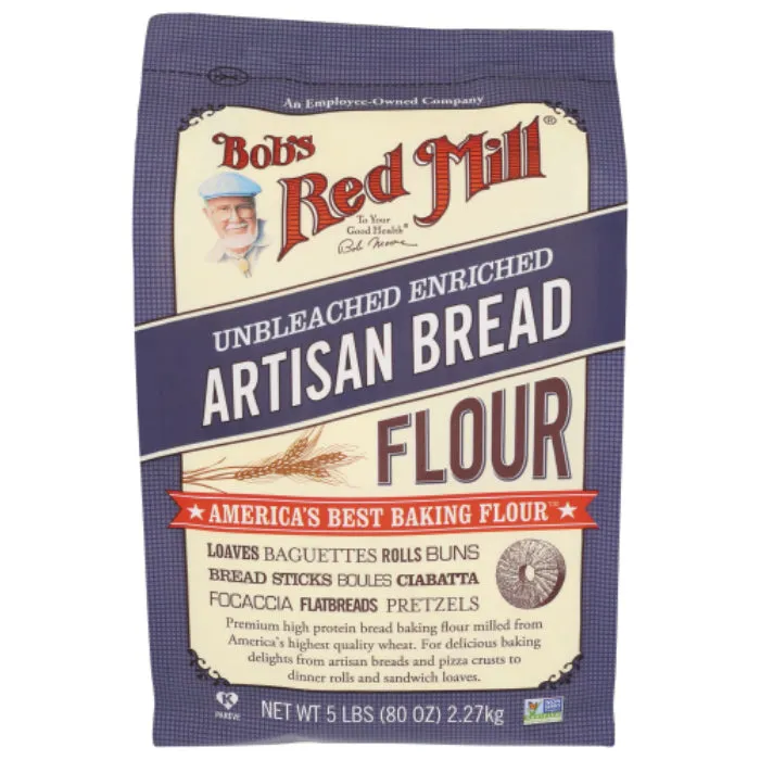Bob's Red Mill - Flour, Bread, Artisan, 5 LB - Pack of 8