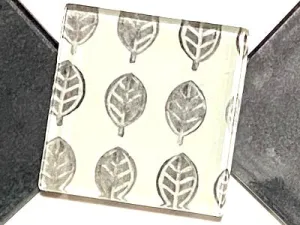 BOHO BLACK & WHITE GLASS TILES 5CM PATTERN NO. 16 (HM)