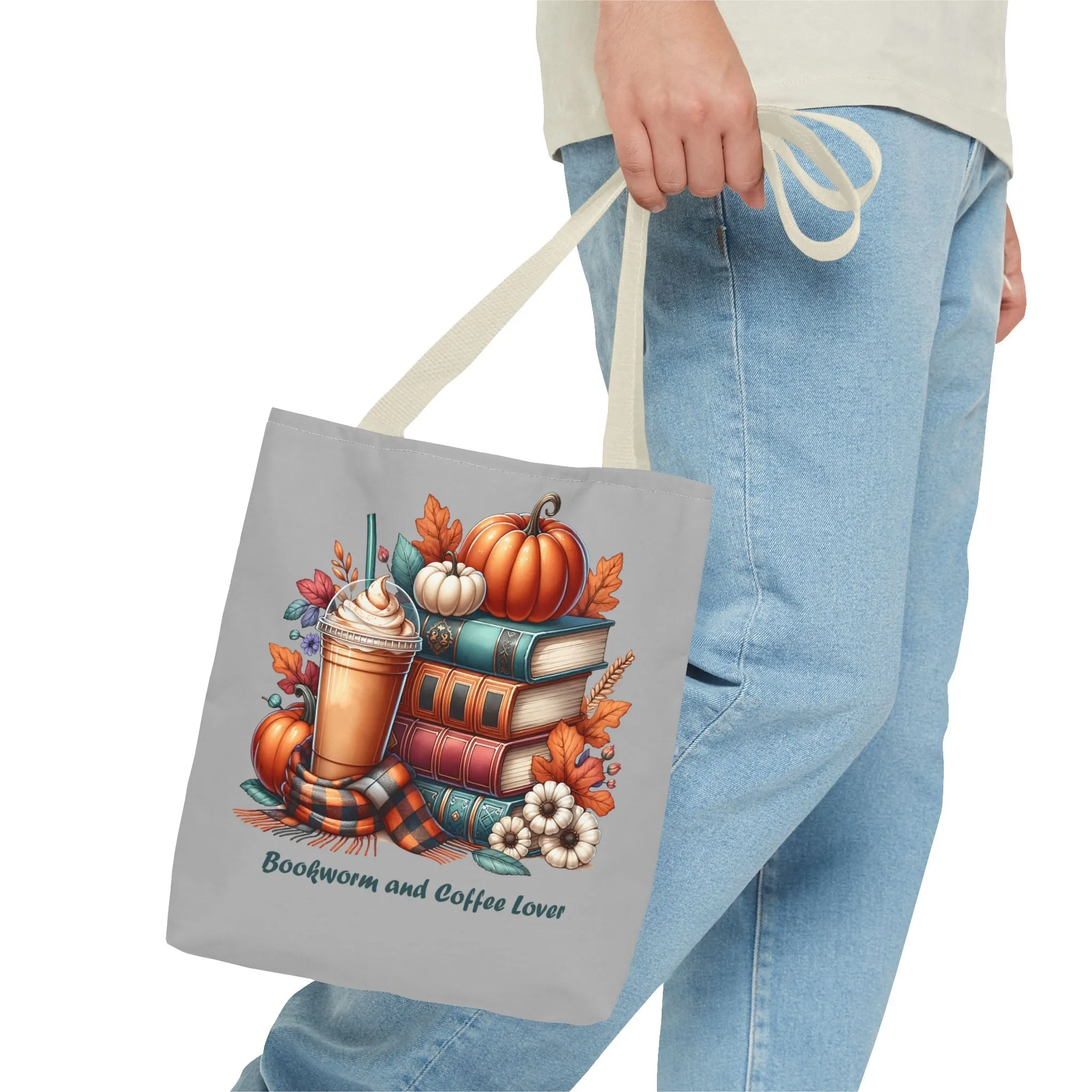 Bookworm and Coffee Lover Tote Bag