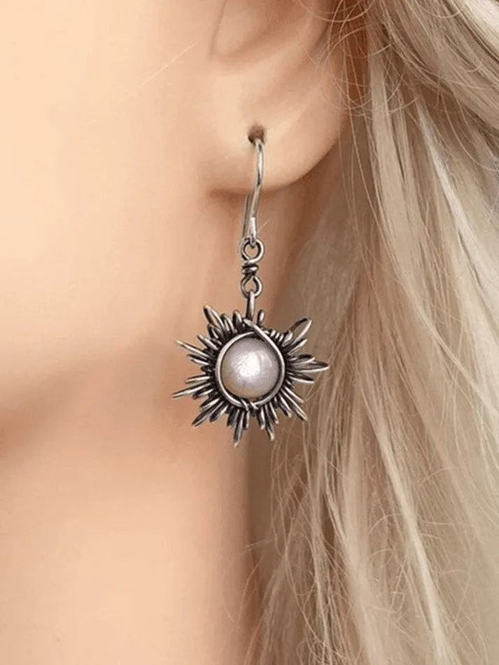 Boucles d'oreilles pendantes Boho Sun Moon