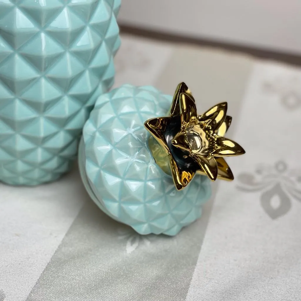 Ceramic Pineapple Airtight Candy Jar | Center Piece