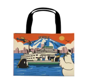 Chalo Seattle Ferry Skyline Wide Bag