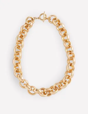Chunky Chain Necklace-Gold