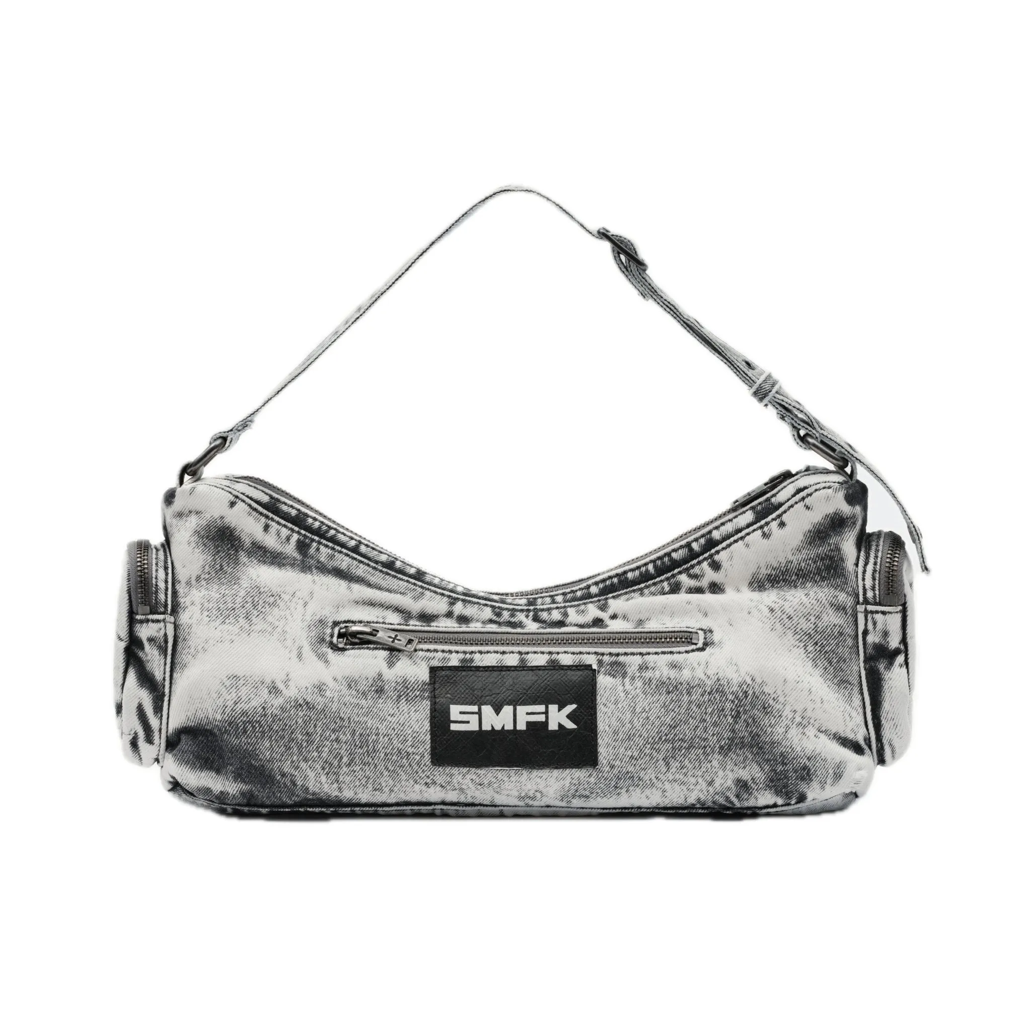 Compass Hips Denim Short Bag Gray