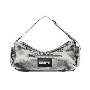 Compass Hips Denim Short Bag Gray