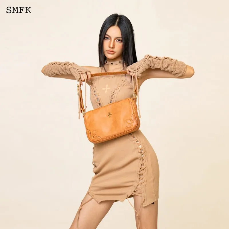 Compass Kitty Latte Shoulder Bag