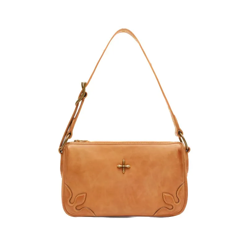 Compass Kitty Latte Shoulder Bag