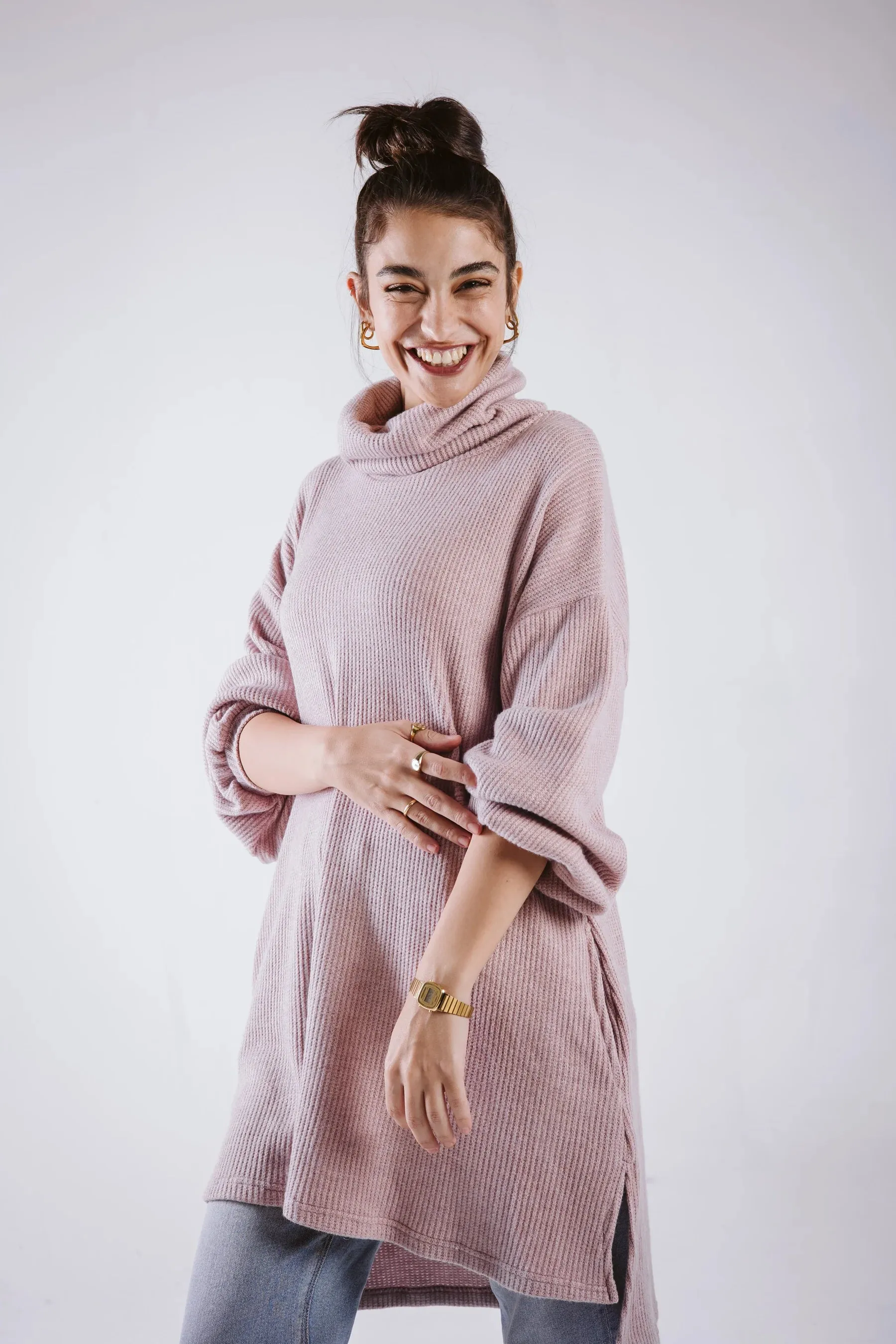 Cowl Neck Sweater - Taj Sisters