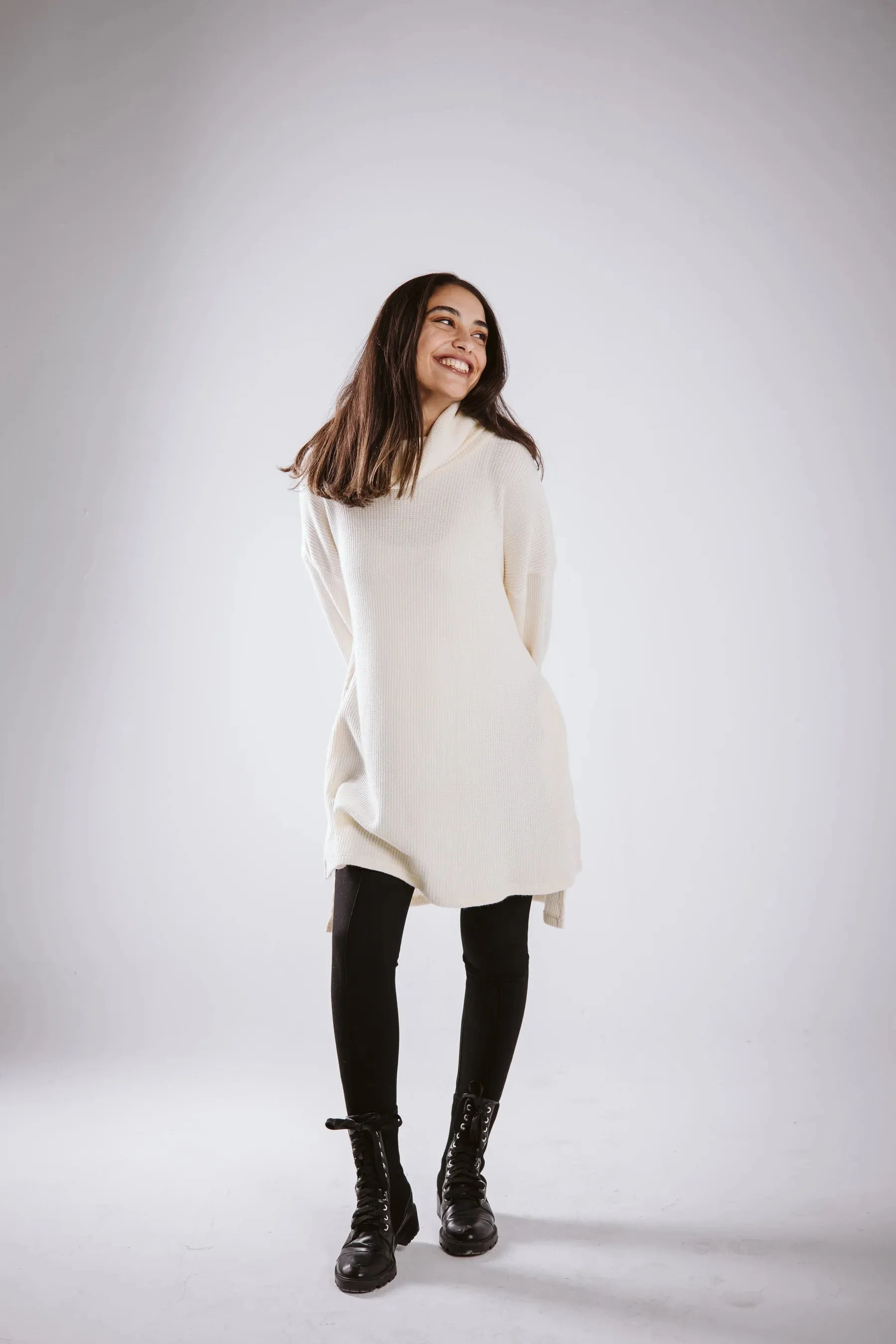 Cowl Neck Sweater - Taj Sisters