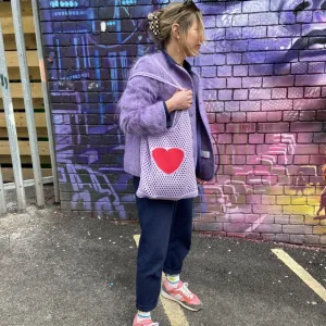 Crochet Heart Shoppers