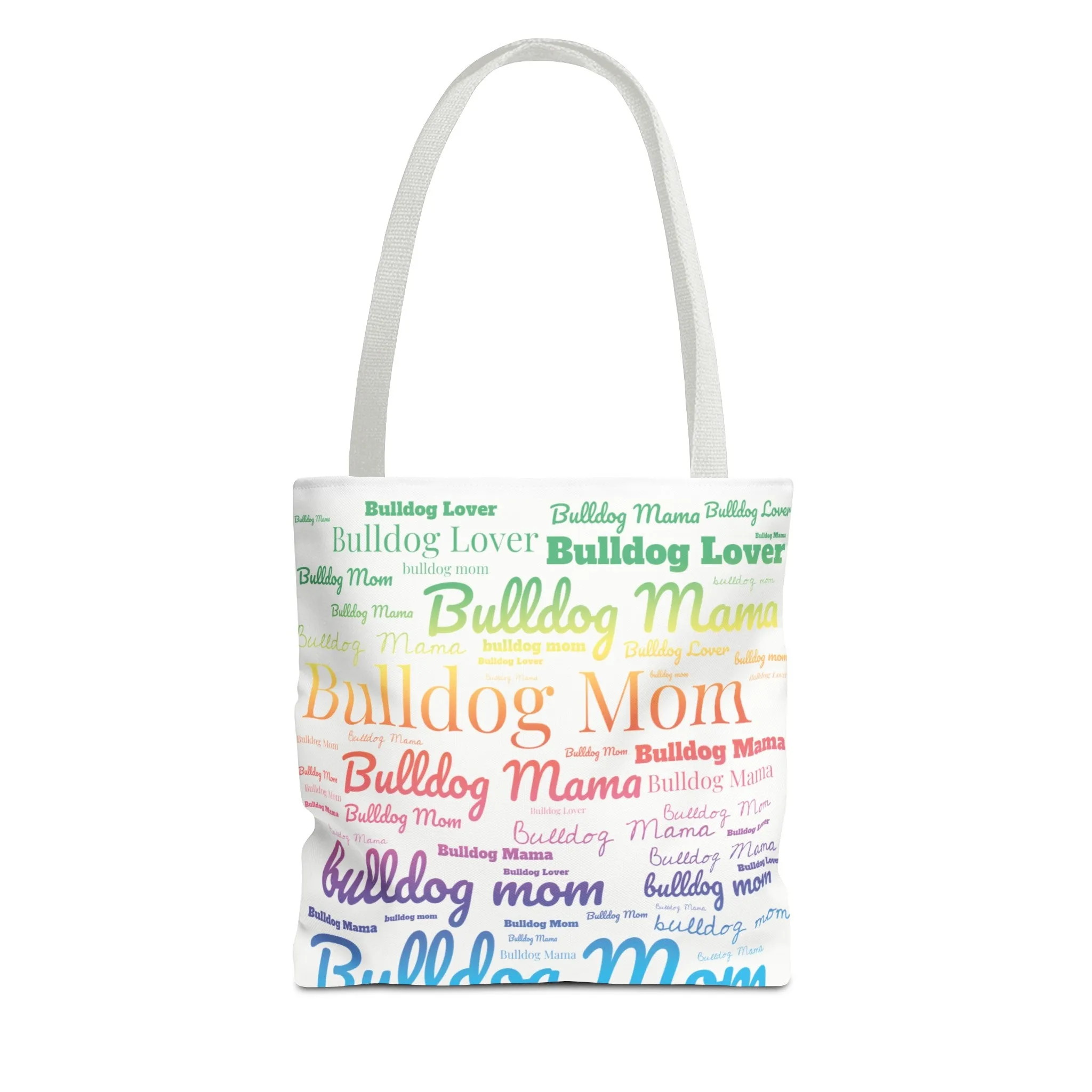 Customized Dog Breed or Mix Dog Mom Pride Word Art Tote