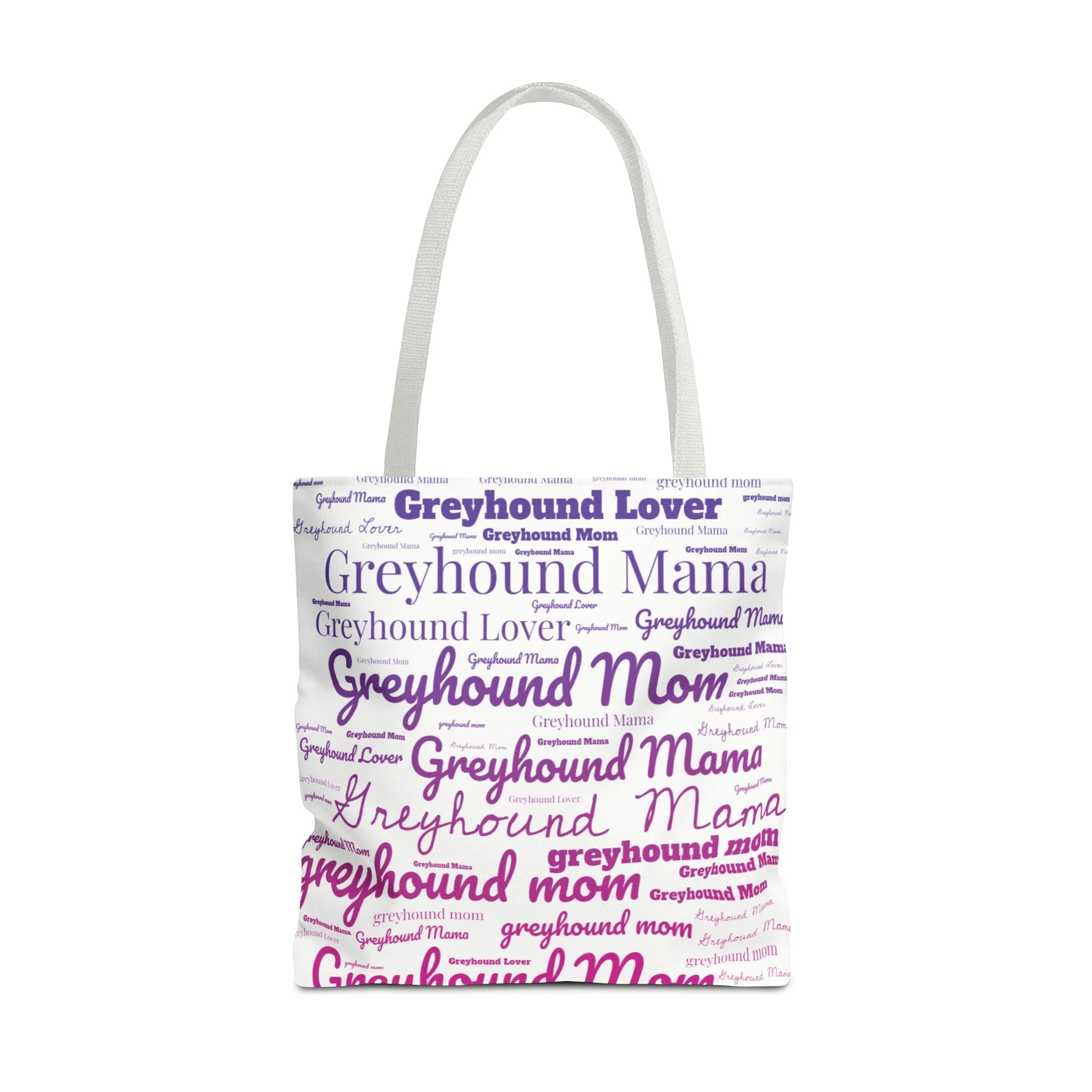 Customized Dog Breed or Mix Dog Mom Pride Word Art Tote
