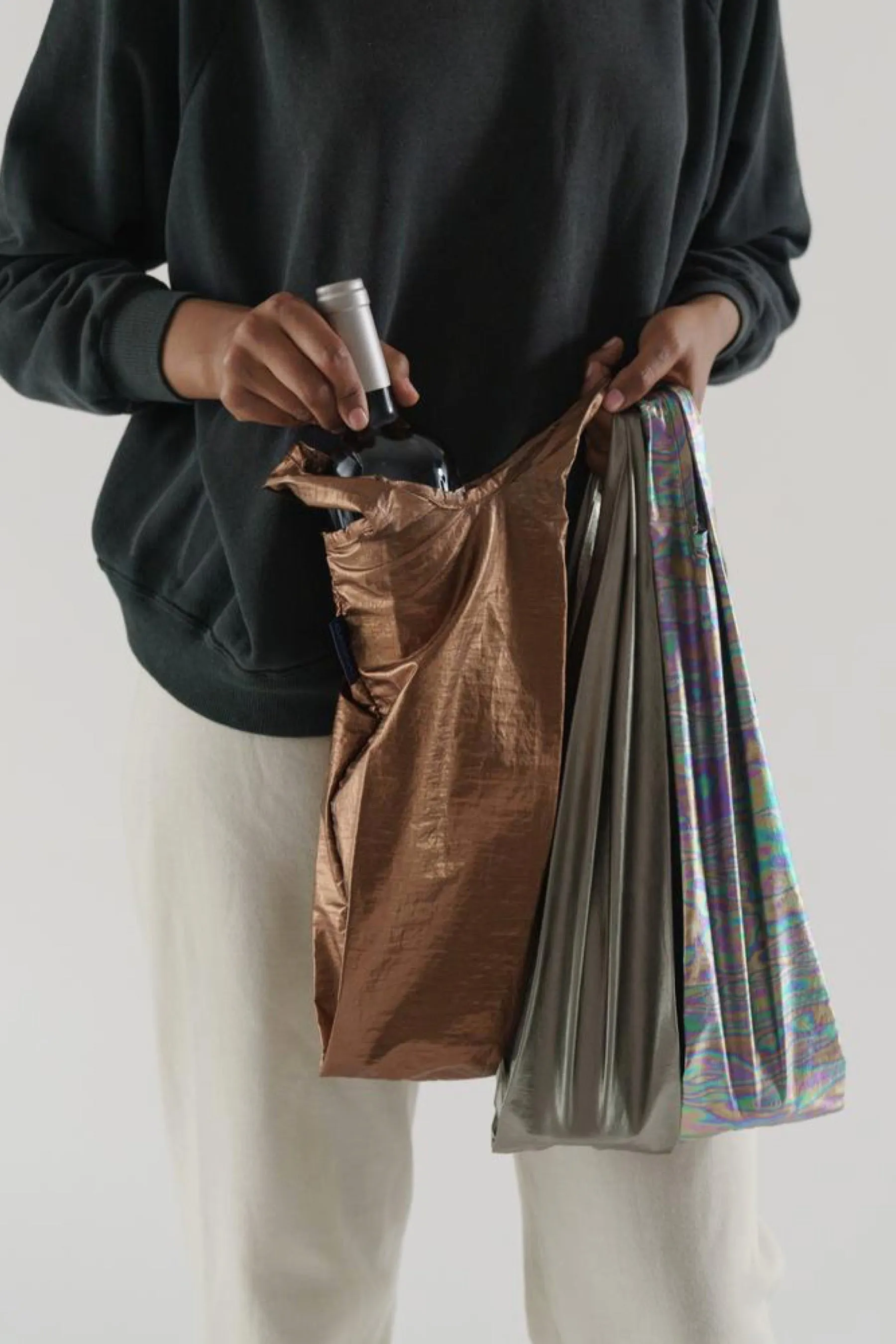 Dark Metallics Wine Baggu Set
