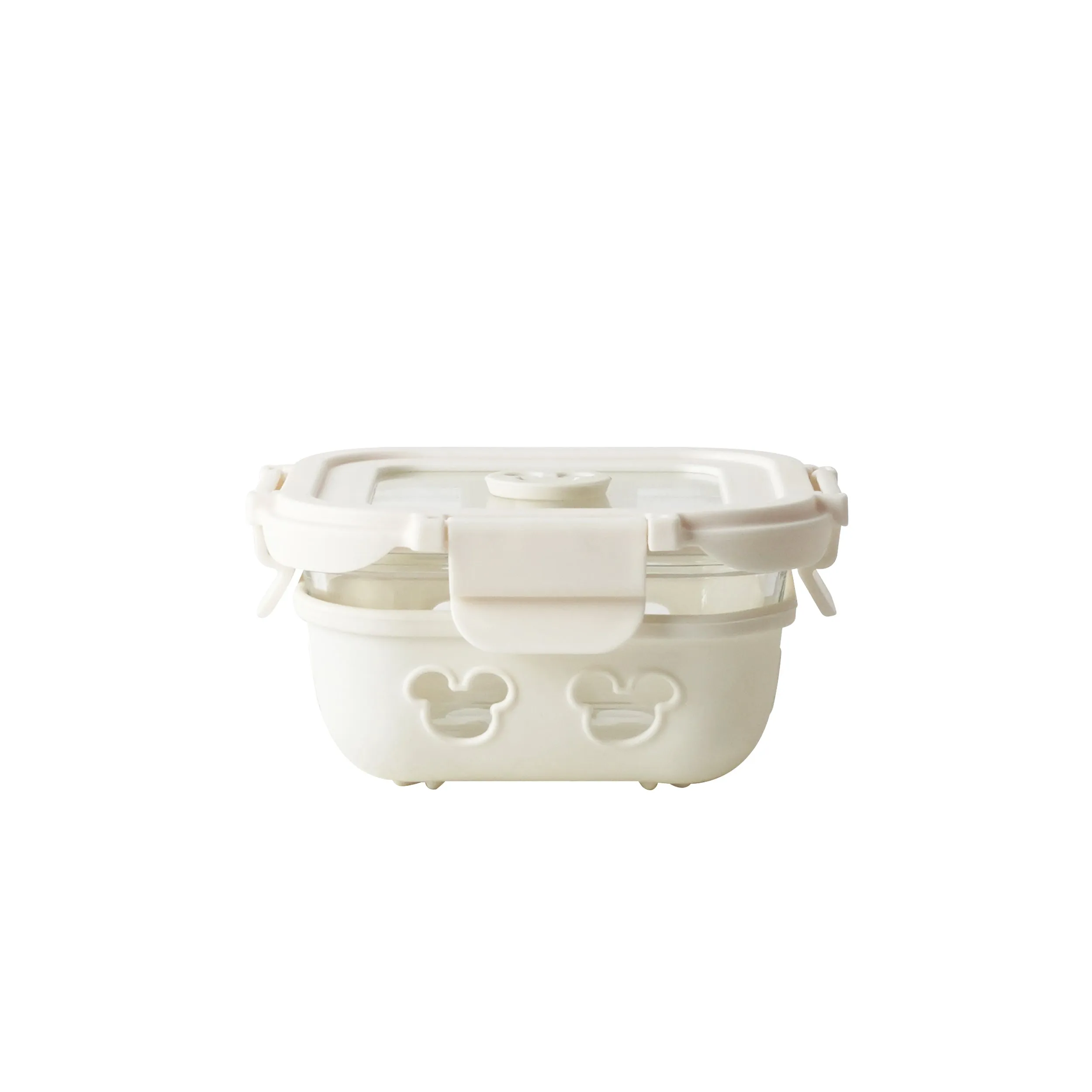 Disney Square Glass and Rectangle Glass Container with Air Tight Detachable Lid