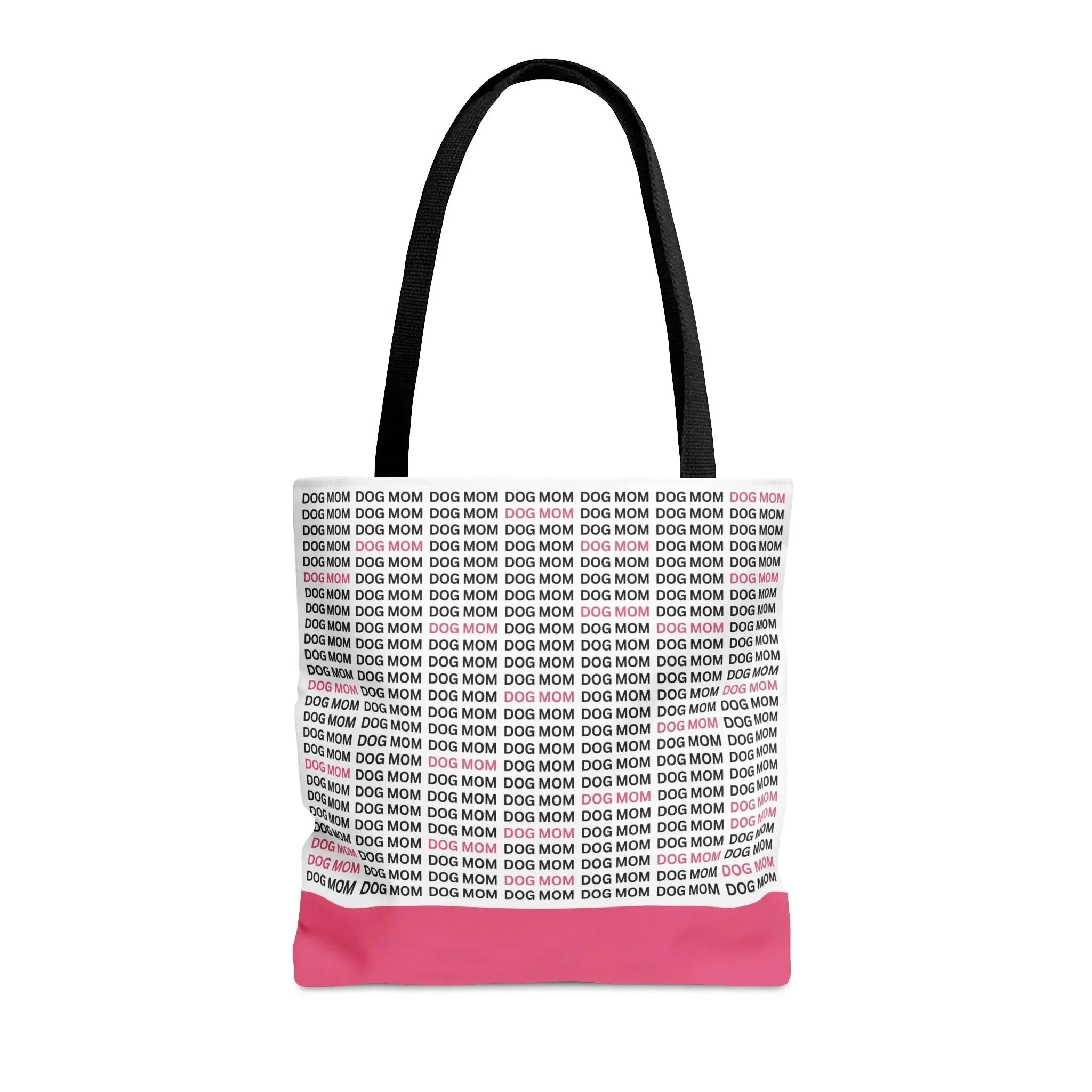 Dog Mom Word Art Tote with Colorful Accents | Multiple Colors