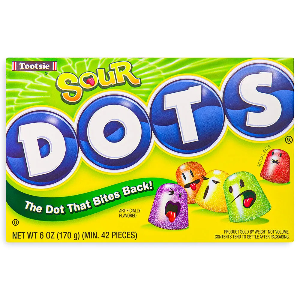 Dots Sour Gumdrops Candy Theatre Packs