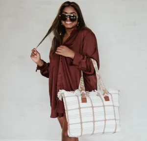 Eden boho fringe tote