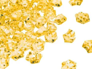Gold Acrylic Ice Rock Crystals Wedding Party Event Table Vase Decoration - 300/pk