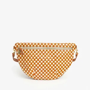 Grande Fanny Pack (Natural   Cream Woven Checker)