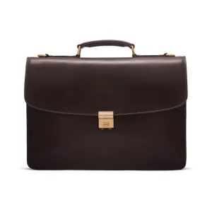 Harvard Leather Briefcase - Brown