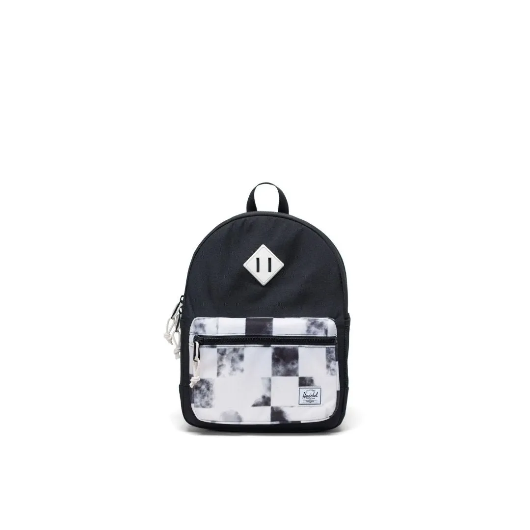 Heritage Kids Backpack (Black Distressed Checker)
