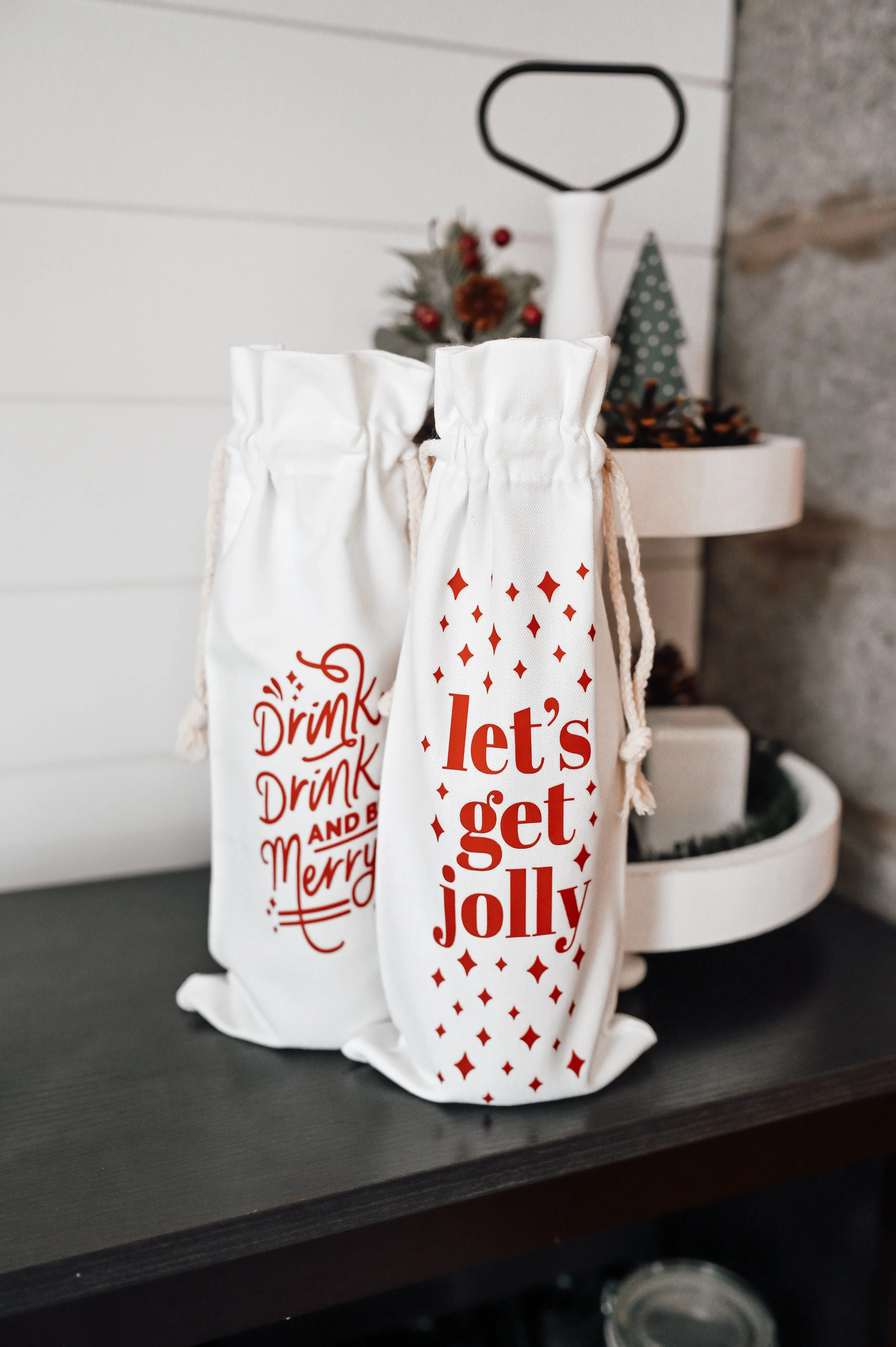 Holiday Wine Bags