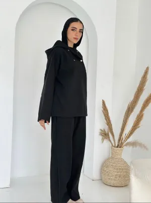 Hooded Co-Ord Set - Azalea
