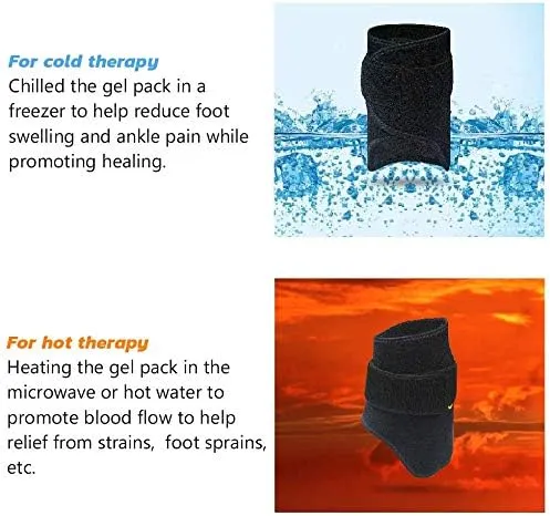 Hot and Cold Gel Packs for Achilles, Wrist, Elbow, Ankle, and Foot