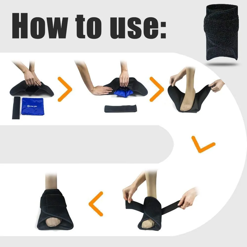 Hot and Cold Gel Packs for Achilles, Wrist, Elbow, Ankle, and Foot