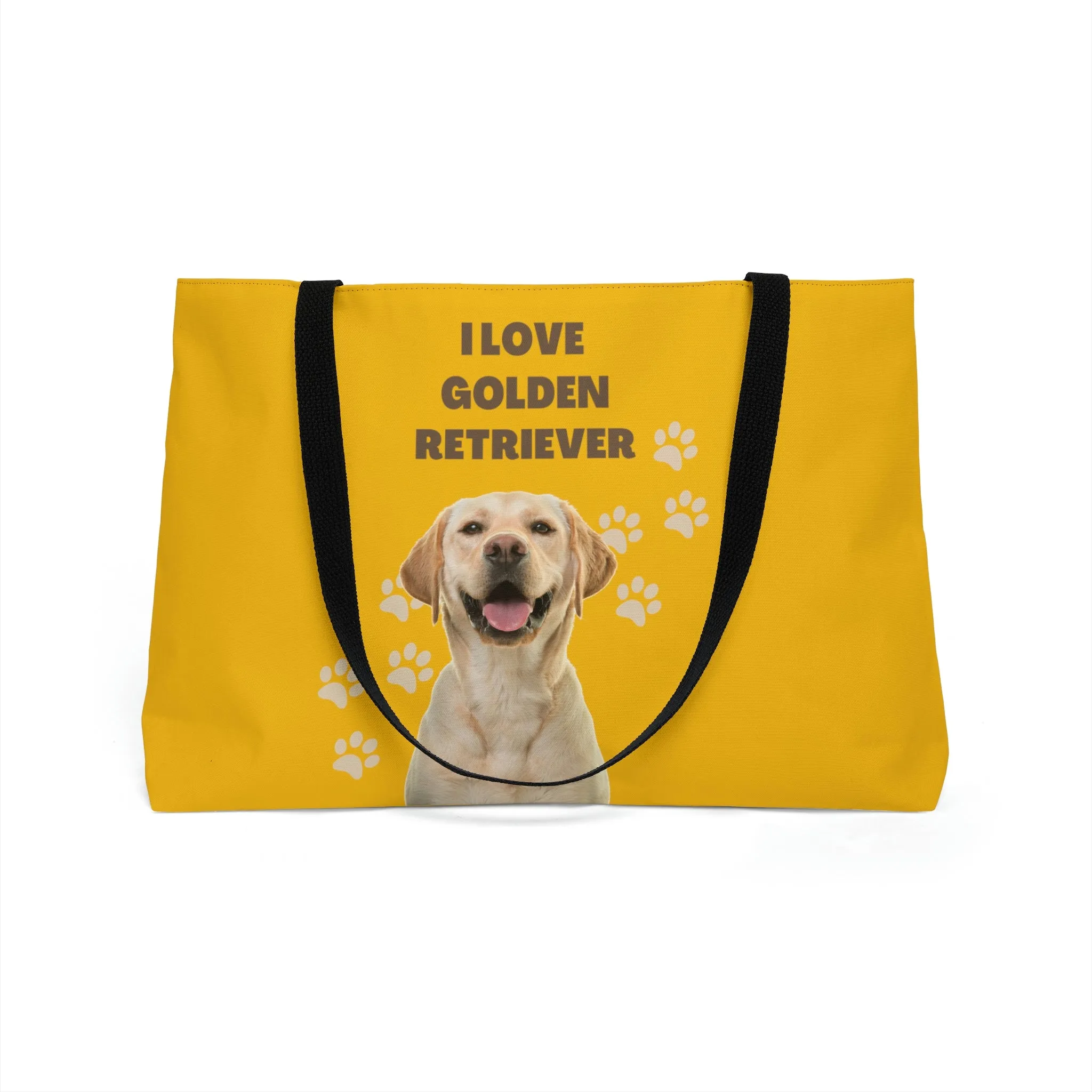 I love my Golden Retriever Dog POD Weekender Tote Bag
