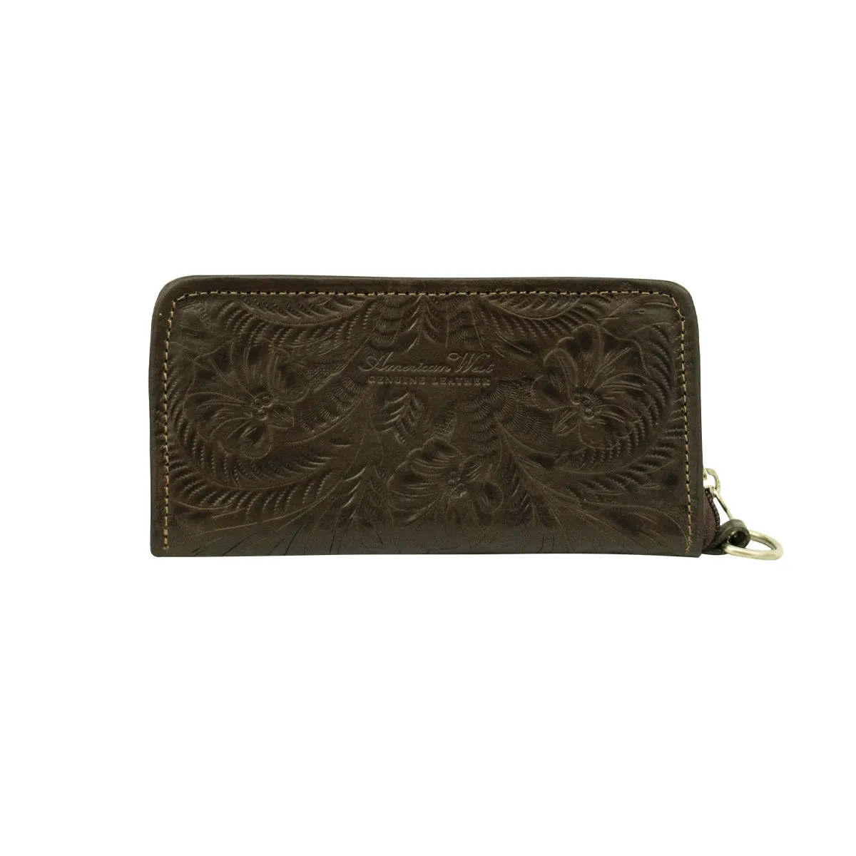 Ladies' Zip-Around Wallet with Wrist Strap