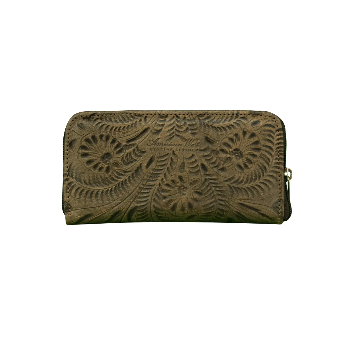 Ladies' Zip-Around Wallet with Wrist Strap