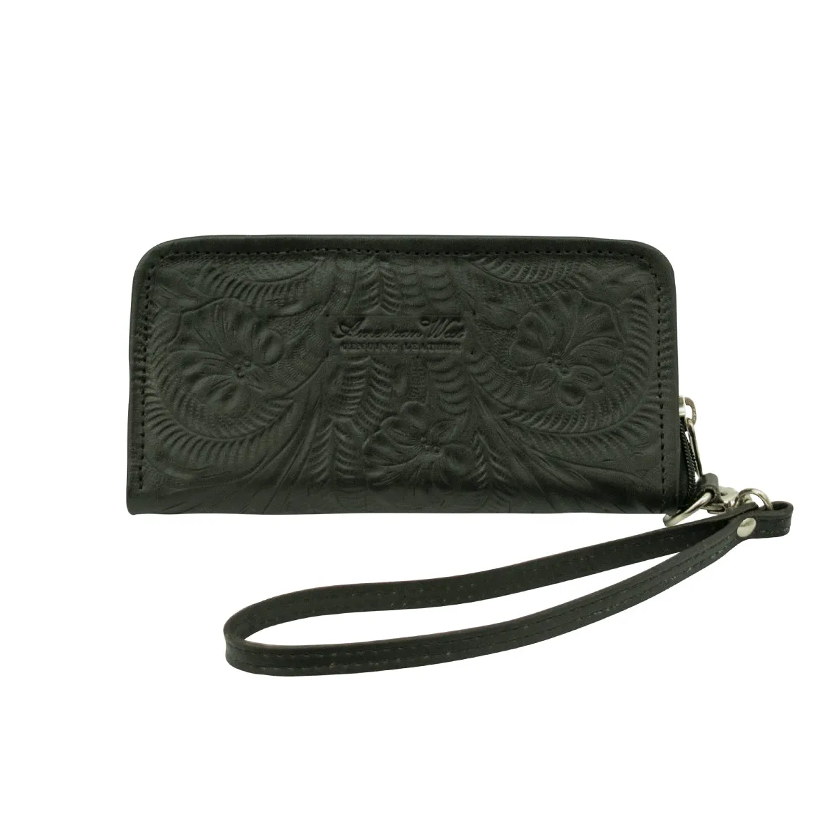 Ladies' Zip-Around Wallet with Wrist Strap