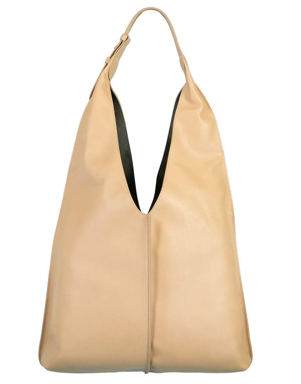 Leather Hobo Foldover Bag