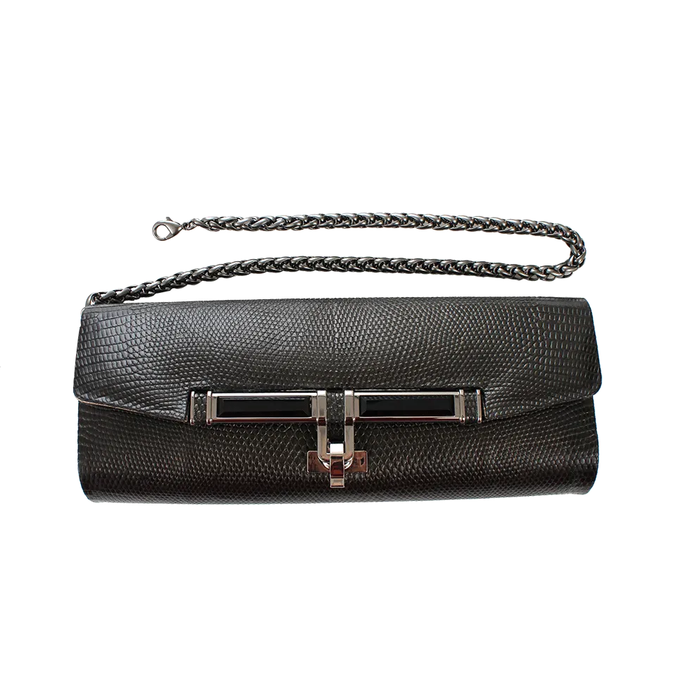 Lizard Clutch with Gunmetal Hardware