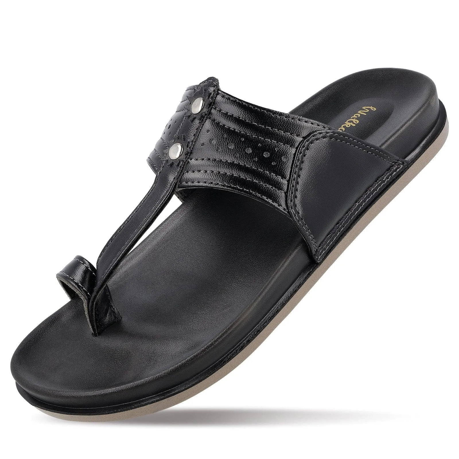 Men's Kolhapuri Chappal - WE1351 Black