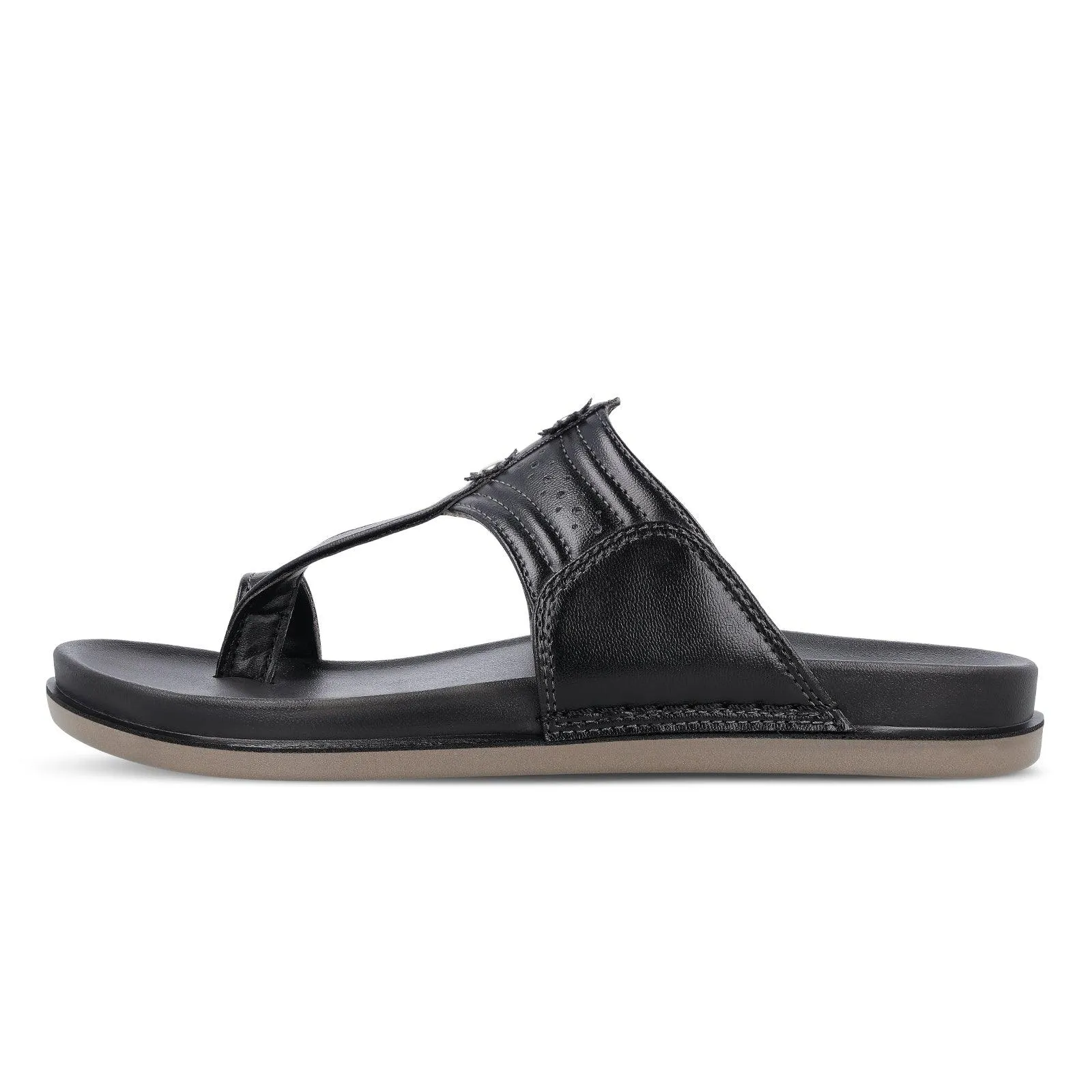 Men's Kolhapuri Chappal - WE1351 Black