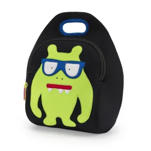 Nerdy Monster Theme Toddler Lunch Bag | black