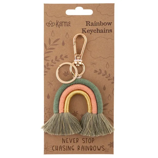 Never Change Rainbow Keychain