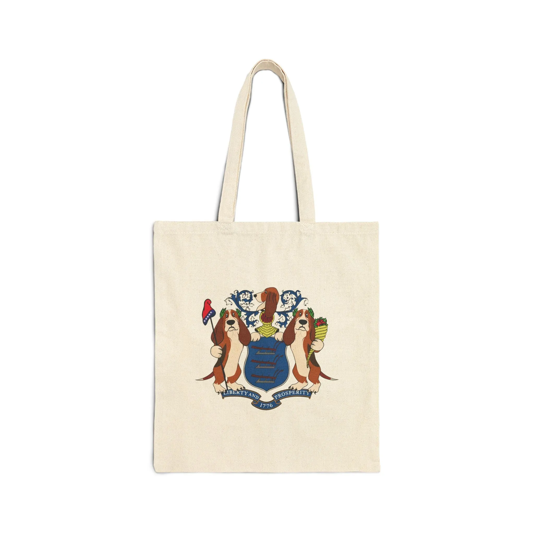 New Jersey Basset Hounds - Cotton Canvas Tote Bag