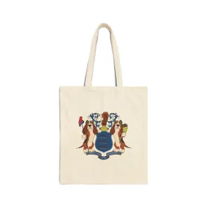 New Jersey Basset Hounds - Cotton Canvas Tote Bag